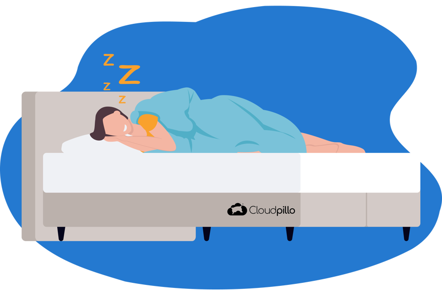 slapen op de Cloudpillo boxspring